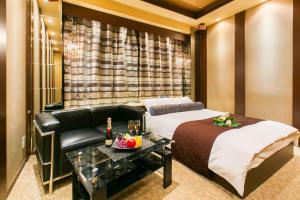 Postel nebo postele na pokoji v ubytování Hotel ELEMENT -エレメント- + 22 fotografií