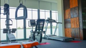 Fitness centrum a/nebo fitness zařízení v ubytování MaxOneHotels Loji Kridanggo @Boyolali