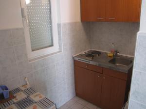 Kuchyň nebo kuchyňský kout v ubytování Apartments Primorac Podaca