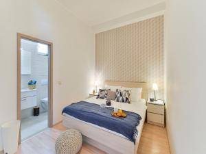 Postel nebo postele na pokoji v ubytování Vila Ines near nature park Vrana