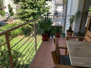 Balkón nebo terasa v ubytování Mandarin Wellness Apartman
