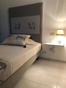 Postel nebo postele na pokoji v ubytování Hotel Canne al Vento