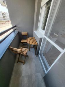 A balcony or terrace at Apartman LALA