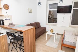 TV a/nebo společenská místnost v ubytování Charm apt-Sarajevo Center- Aircondition