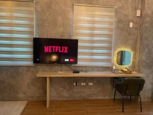 TV a/nebo společenská místnost v ubytování 綿村民宿
