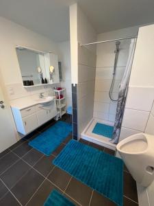 Koupelna v ubytování Appartement Seehof