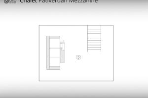 a drawing of a building with a window at Chalet Pativerdan - OVO Network in Samoëns