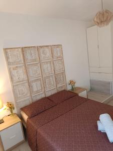 Ένα ή περισσότερα κρεβάτια σε δωμάτιο στο Holiday apartment