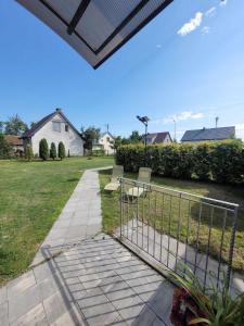 Taman di luar Mazurski zakątek, własna linia brzegowa
