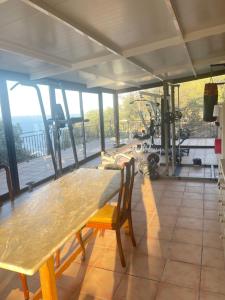 Balkón alebo terasa v ubytovaní Casa La Gavina Blanca