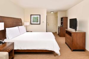 TV a/nebo společenská místnost v ubytování Hilton Garden Inn Addison