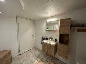 Kuchyň nebo kuchyňský kout v ubytování Gemütliche kleine Wohnung mit Garten