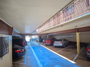 a large garage with cars parked in it at San Francisco Inn in San Francisco