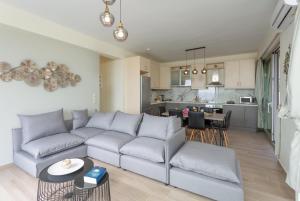 A kitchen or kitchenette at Villa Lassi Illios