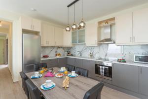 A kitchen or kitchenette at Villa Lassi Illios
