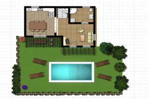 Bazén v ubytovaní Spiros Beach Villa alebo v jeho blízkosti