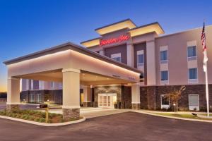 a rendering of a hotel with the front of the building at Hampton Inn Eufaula Al in Eufaula