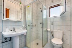 Koupelna v ubytování Villa Mari