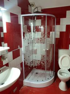 Koupelna v ubytování Hotel Mya