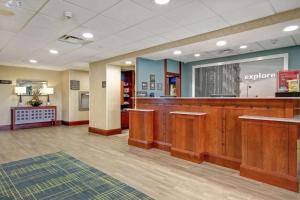 a lobby of a hospital with a waiting room at Hampton Inn & Suites Guelph in Guelph