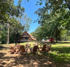 Zahrada ubytování A-Frame of Mind @ Eufaula Cove
