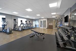 The fitness centre and/or fitness facilities at Hampton Inn Las Vegas Strip South, NV 89123