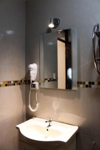 Koupelna v ubytování Hotel PLATINIUM