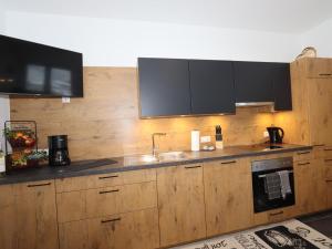 Kuchyň nebo kuchyňský kout v ubytování Apartment Recher