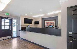 a lobby of a hotel with a reception desk at Extended Stay America Suites - Denver - Tech Center South - Inverness in Centennial