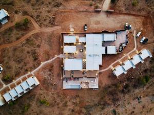Een luchtfoto van Lodge Damaraland