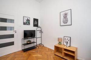 Televízia a/alebo spoločenská miestnosť v ubytovaní A.S. Home Świdnicka Street