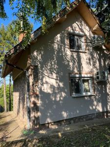 a house with two windows on the side of it at Vila Vera Novosadska 15 in Velika Remeta