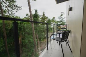 Rõdu või terrass majutusasutuses Ritsa Resort
