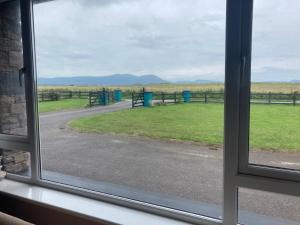a view of a field from a window at Shanadune in Tralee