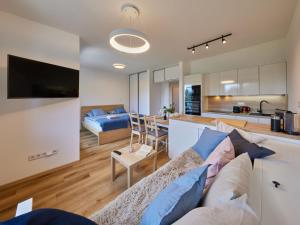 Eldhús eða eldhúskrókur á Studio Černý Důl-1 by Interhome