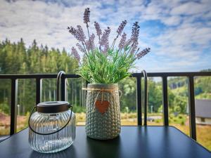 Svalir eða verönd á Studio Černý Důl-1 by Interhome