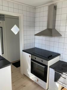 Kuchyň nebo kuchyňský kout v ubytování Private Lake Cabin