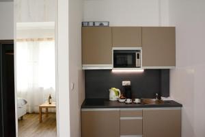 A kitchen or kitchenette at Apartmány Pemag Mikulov