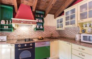 Kuchyň nebo kuchyňský kout v ubytování Villa Veli Vrh + 21 fotografií