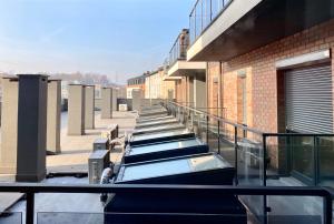 Balkón alebo terasa v ubytovaní Apartamenty Centrum Poznańska - Biały