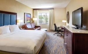 Televisyen dan/atau pusat hiburan di Doubletree by Hilton, Leominster
