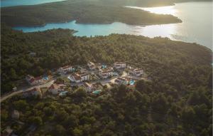 an aerial view of a resort on a lake at Villa 5 Mala Rudina in Rudina