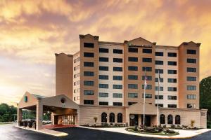 una rappresentazione delle suite dell'Hampton Inn di Embassy Suites by Hilton Raleigh Crabtree a Raleigh