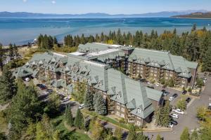 an aerial view of the lodge at crater lake at Hilton Vacation Club Lake Tahoe Resort South in South Lake Tahoe