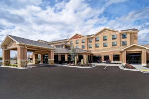 a rendering of a hotel with a parking lot at Hilton Garden Inn Twin Falls in Twin Falls