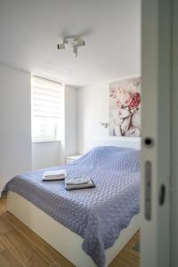 Llit o llits en una habitació de Apartman Stela u Kamporu