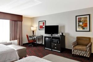 TV a/nebo společenská místnost v ubytování Hampton Inn & Suites Red Deer
