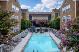 una imagen de una piscina en un complejo de apartamentos en Homewood Suites Memphis Germantown, en Memphis