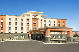 a rendering of the front of a hotel at Hampton Inn by Hilton Kennewick at Southridge in Kennewick