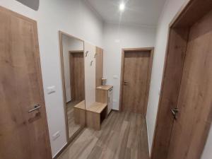 La salle de bains est pourvue d'un lavabo et d'un miroir. dans l'établissement Gostilna in pizzeria Pri Brajdi, à Komen